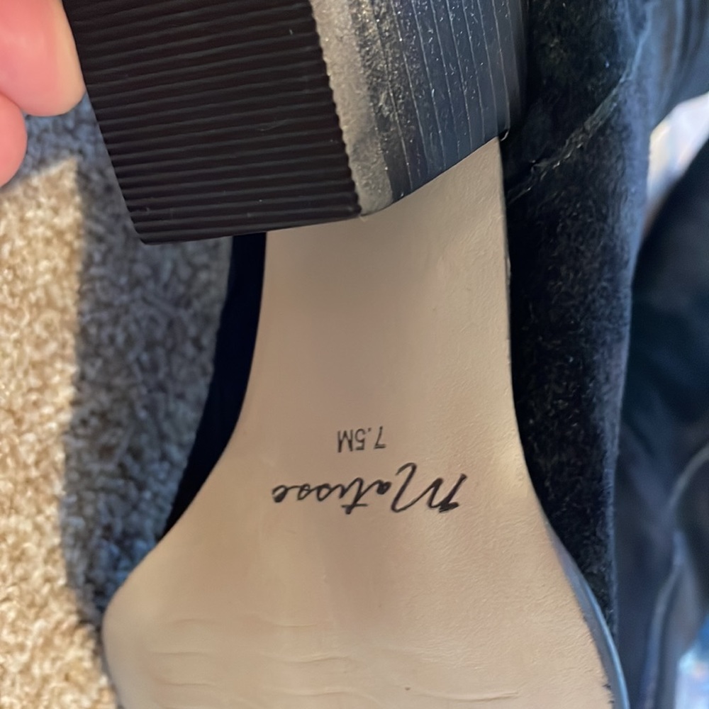 NWT The Perfect Black suede boots - Picture 9 of 12